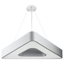 Светильник LED ЭРА Geometria SPO-153-W-40K-030 Delta 30Вт 4000К 2100Лм IP40 600*80 белый подвесной драйвер внутри | Декоративные светильники Geometria