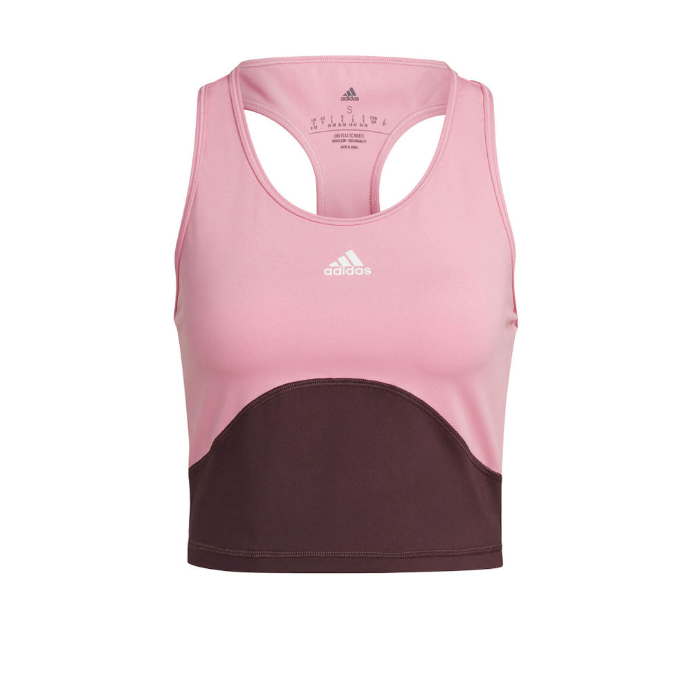 Женская теннисная майка adidas High Intensity Cropped Tank Top Women - Pink