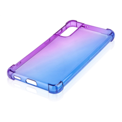 Чехол ROSCO для Samsung Galaxy S21 оптом (арт. SS-S21-HARD-TPU-VIOLET-BLUE)