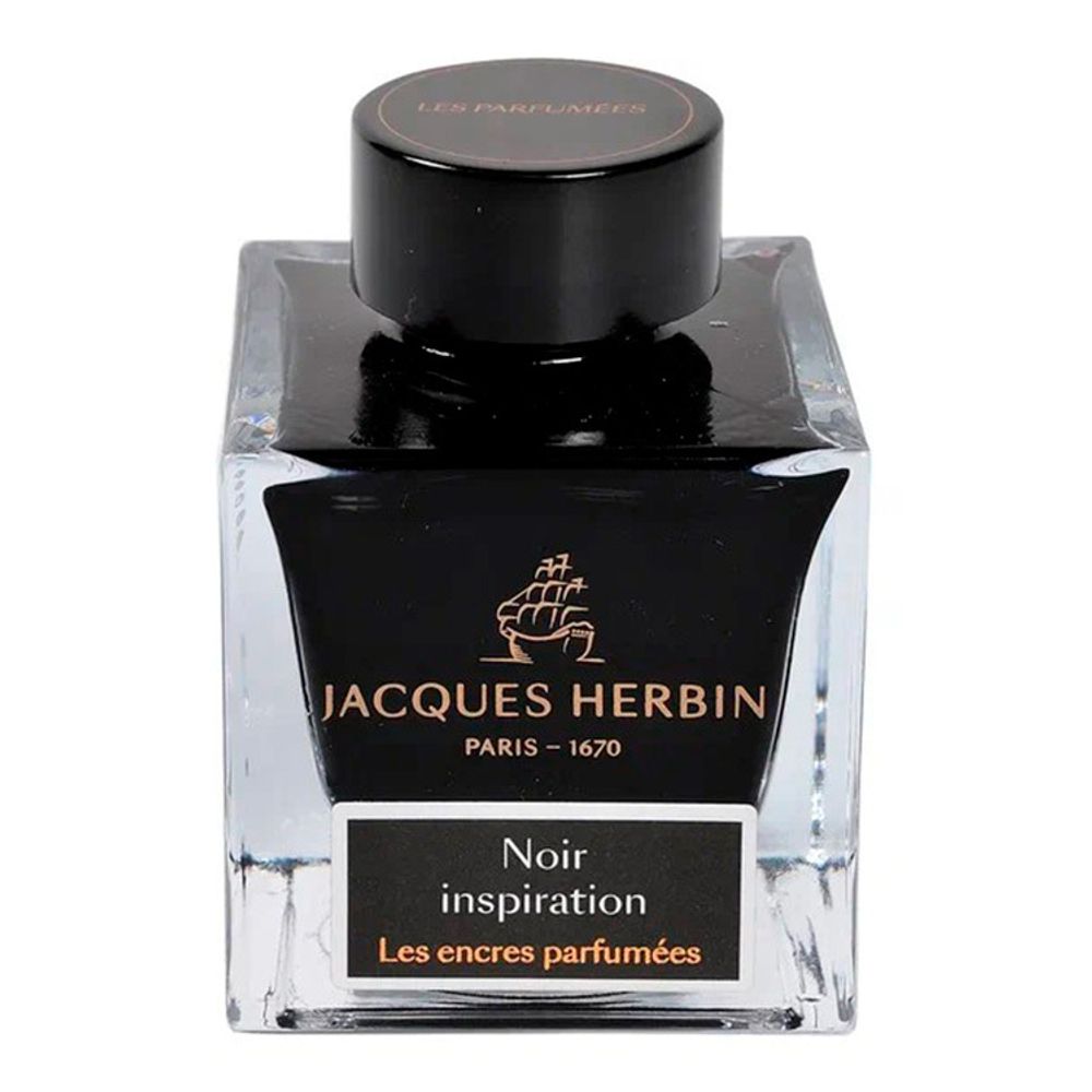 Ароматизированные чернила во флаконе Herbin Prestige 50 мл Noir inspiration черные (14709JT)