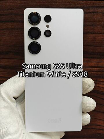 Задняя крышка ПРЕМИУМ для Samsung S25 Ultra S938 ( заднее стекло ) Цвет: Голубой Титан