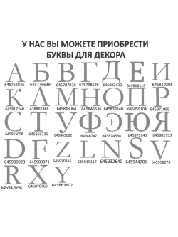Наклейки свадебные на бокалы цифры инициалы "У"