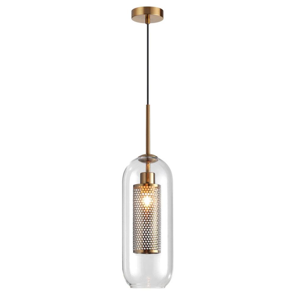 4940/1 PENDANT ODL22 401 античн.бронза/металл/прозрачный/стекло Подвес E27 1*40W CLOCKY