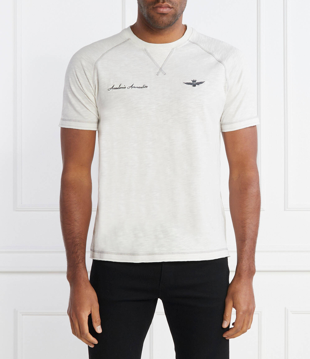 Футболка Aeronautica Militare - экрю(TS2199J628)