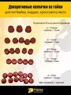 Колпачки на гайки и болты декоративные