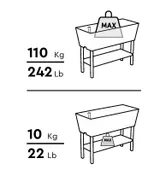 Keter Готовая грядка на ножках ДЕКО высокая (Deco Elevated Garden Bed) коричневый — фото 3