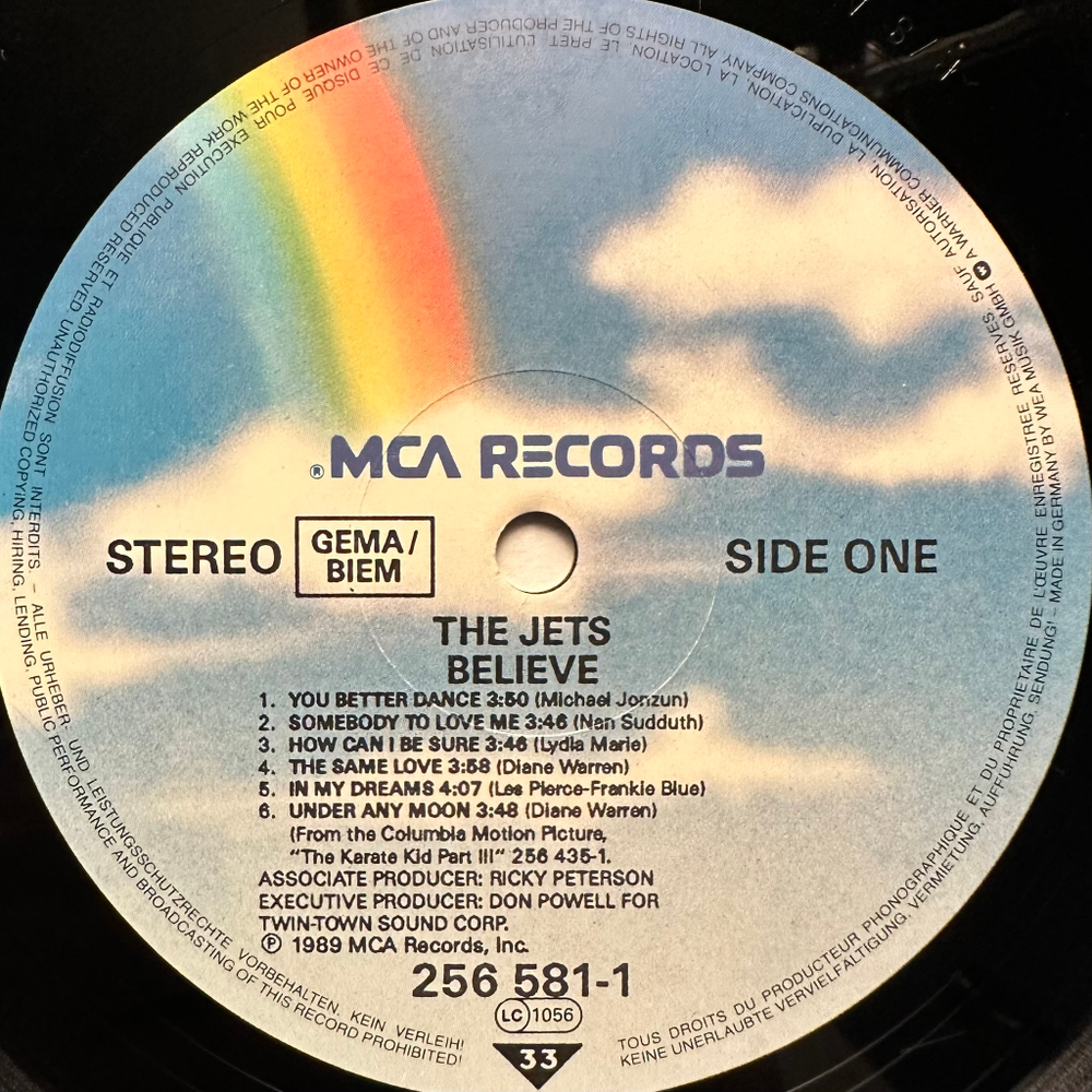 The Jets - Believe (Германия 1989г.)