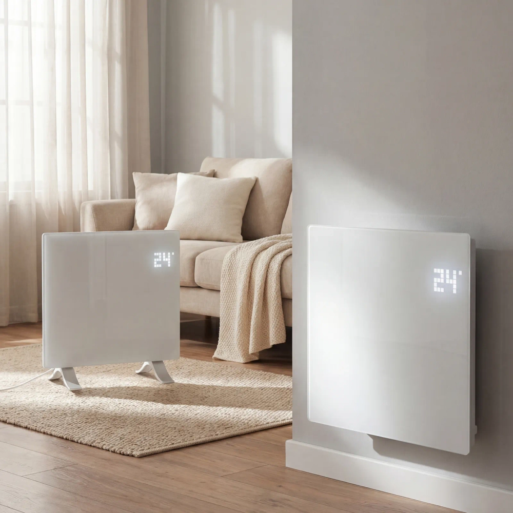 Конвектор электрический 1000 Вт Denzel OptiPrime-1000 Wi-Fi, тачскрин, цифровой термостат (98121)