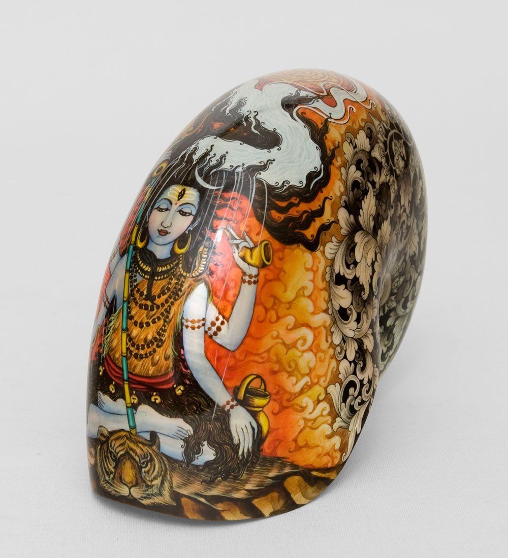 Decor and Gift 19-006 Ракушка расписная (о.Бали) L - Вариант A