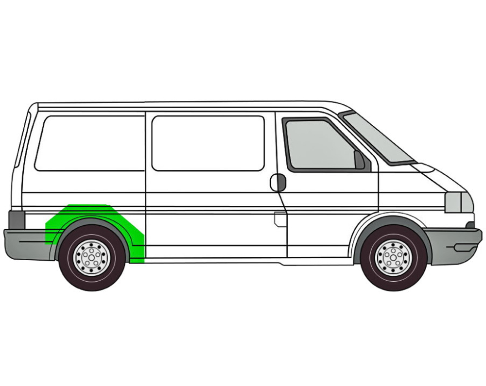 Арка правая Volkswagen Transporter T4 1990-2004 (Potrykus)