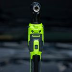 Гайковерт-трещотка акк. Greenworks GD24RW, 24V,б/щет,0-250об/мин, 1/2", 80Нм, 70 мм,1x2Ач,ЗУ,сумка,кор (3804007CUA)