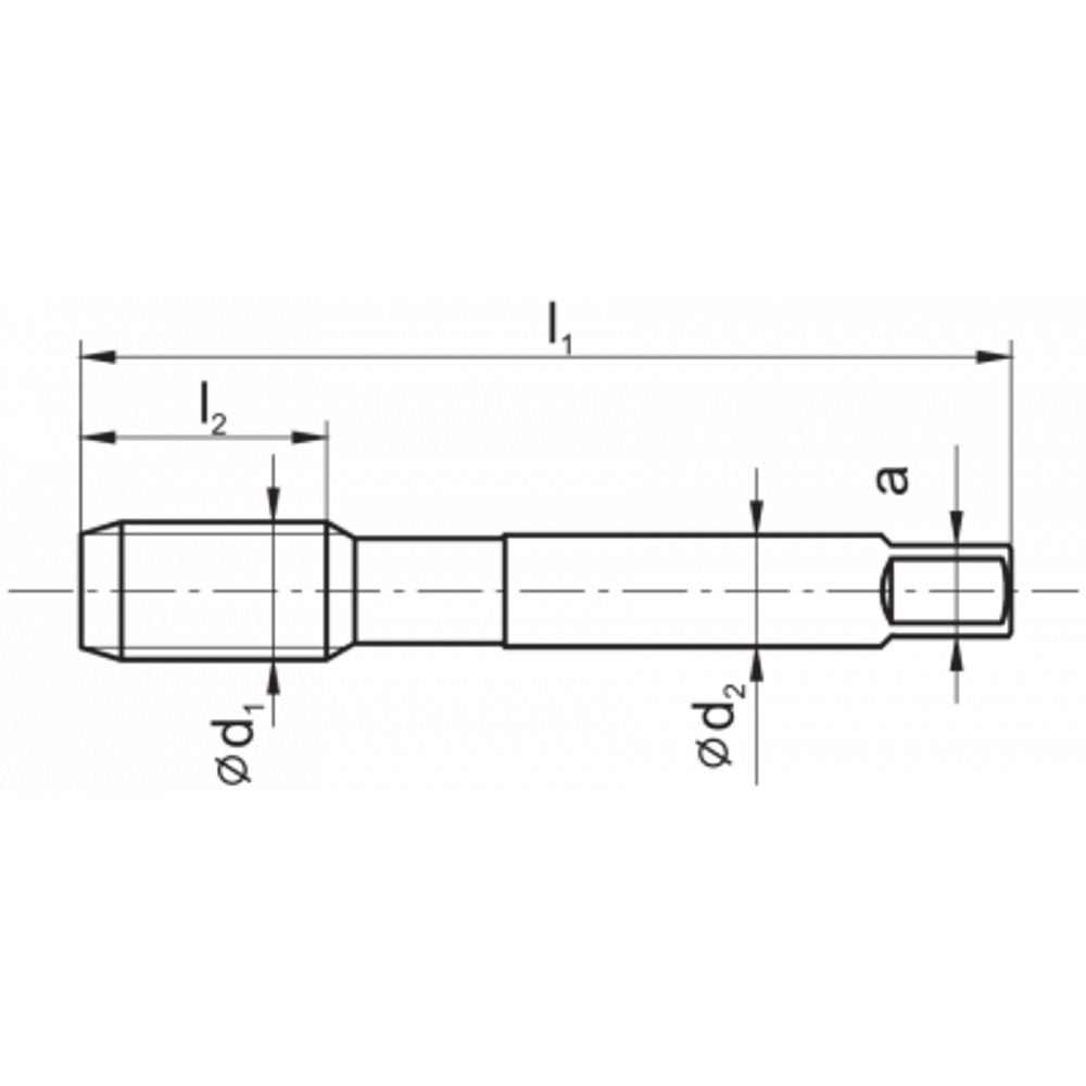 Метчик компл. ISO-529/2 M6x0,75 ISO2(6H) HSS A1-220001-0062 для глухих и сквозных отверстий
