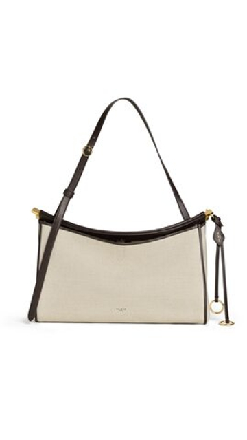 ALAÏA СУМКА LE CLICK POCKET 35 ИЗ ХОЛСТА, НАТУРАЛЬНЫЙ
