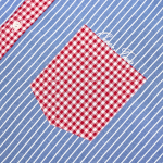 Oversized Shirt Blue-Red