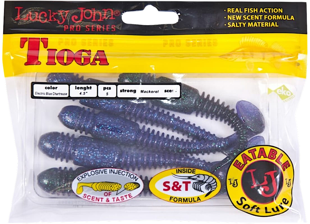 Мягкая приманка Lucky John Tioga Съедобная 2.9" 74мм 7шт 140103 -