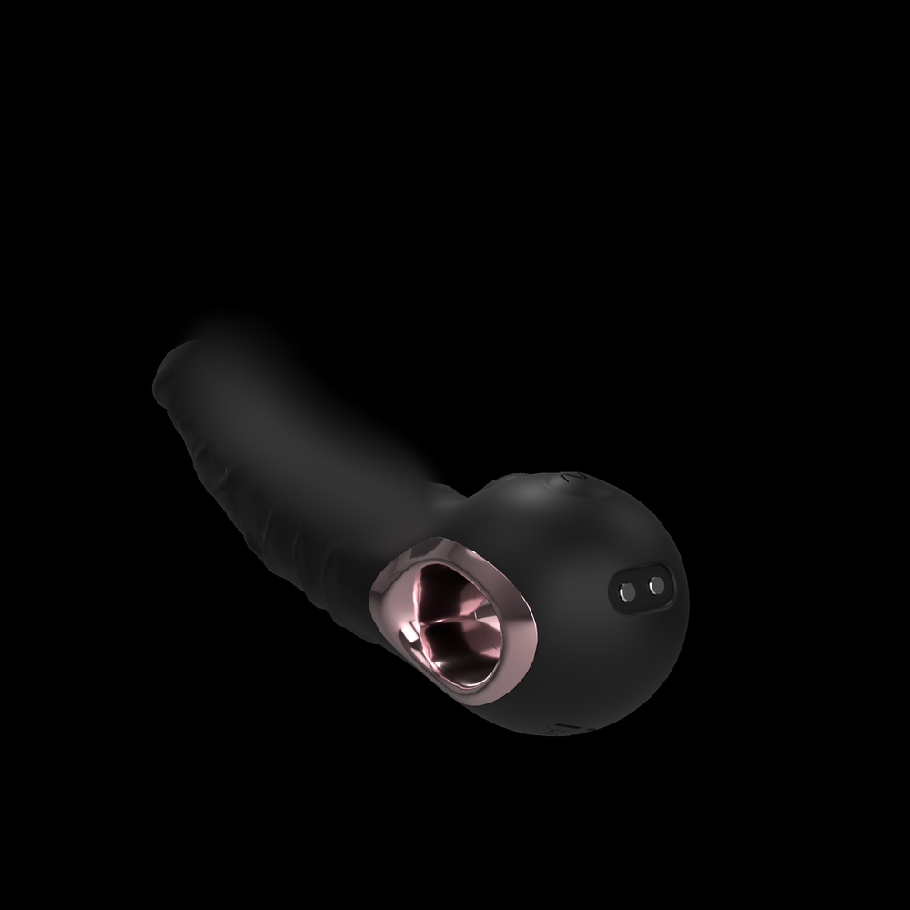 Силиконовый вибратор черный SW3020Black