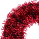 Венок декоративный TINSEL «Яркие переливы» 38 см, Красный