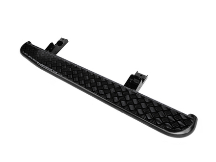 Пороги силовые Toyota Land Cruiser 200 (2008-2015) черные накладки и болты, на а/м без гидроподвески РИФ