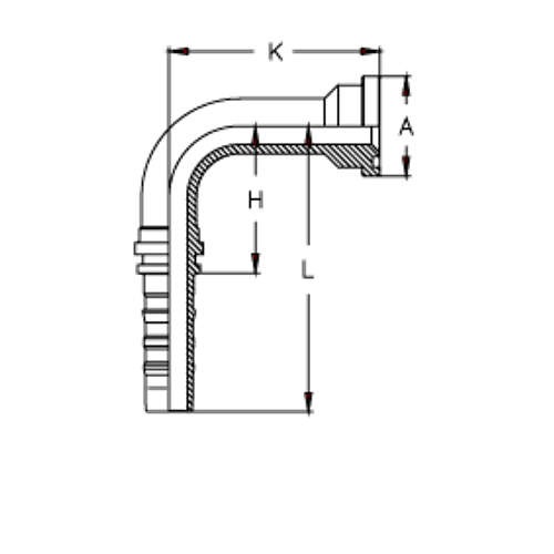 Фитинг DN 38 SFL 2 71.4 (90) CS (удлинен. К=115)
