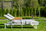 Комплект для отдыха из алюминия Joygarden МАЯ, белый, светло-серый