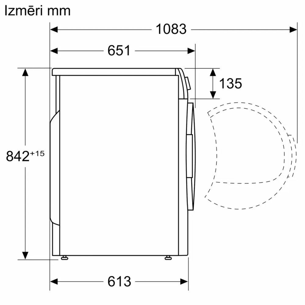 Сушильная машина Bosch WTH830L5SN