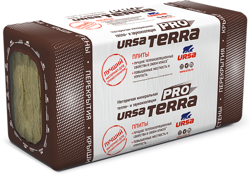 Утеплитель Ursa Terra PRO 34 PN 1000х610х100 мм