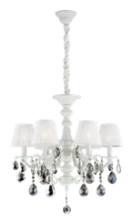 Люстра подвесная NewRgy 1075/6 FWH+SMG, 6×40 Вт, белая
