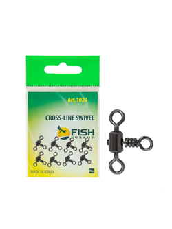 Вертлюжок рыболовный цилиндрический на три направления CROSSLINE SWIVEL 1024 №6