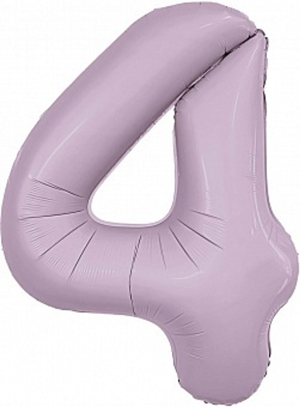Шар (40''/102 см) Цифра, 4 Slim, Орхидея, 1 шт. в уп.