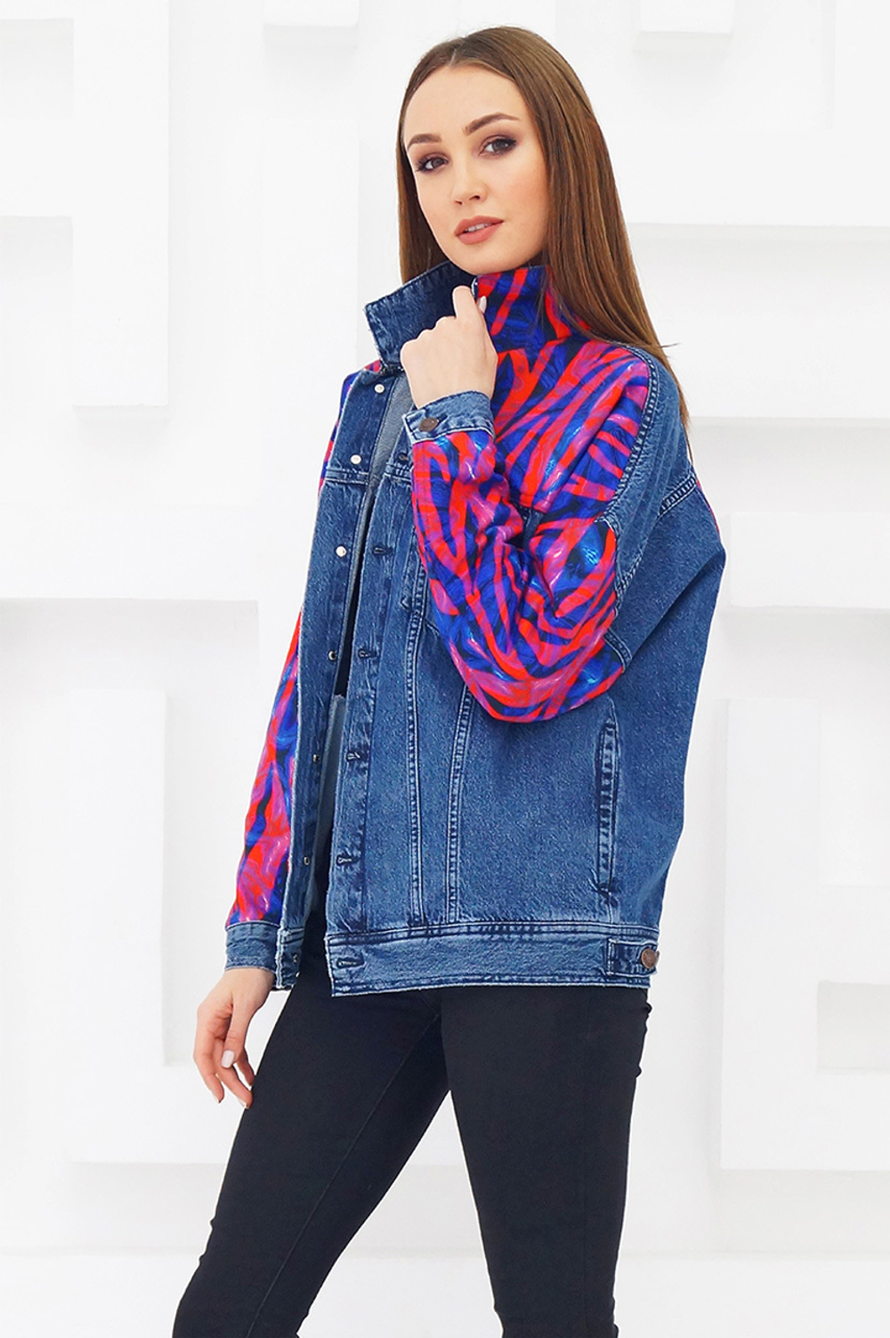 LIGVIANNI Джинсовая куртка Denim Jacket Zebra