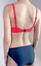 Купальник Laura new Graphite-Red-fluo