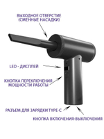 Многофункциональный воздушный портативный компрессор/пылесос 2-в-1 90 Вт