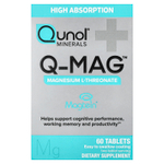 Qunol, Q-MAG™, L-треонат магния, 60 таблеток (72 мг в 1 таблетке)