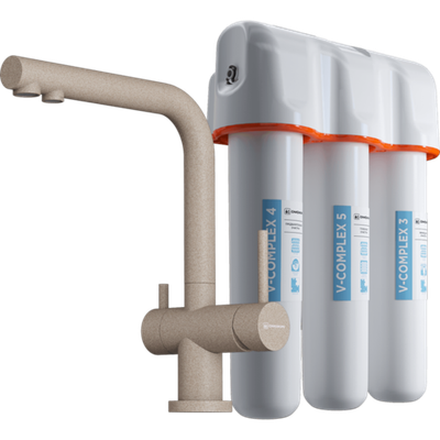 Смеситель для кухни Omoikiri Nagano-SA-P + Pure drop Lite