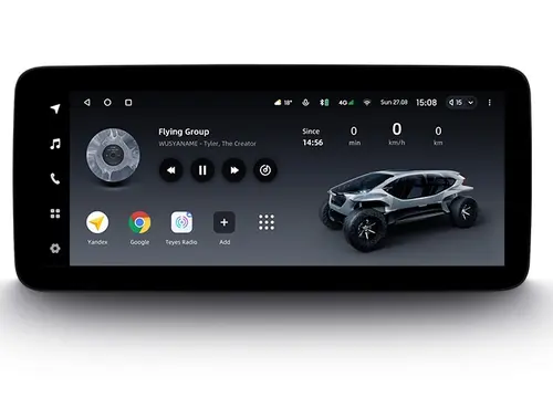 Магнитола для Mazda 3 BM, Axela 2013-2019 - Teyes LUX ONE ROUND монитор 12.3", Android 10, Быстрая, CarPlay, 4G SIM-слот