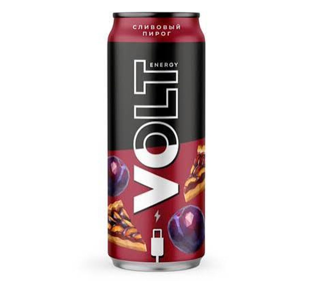 0,45Л ЭНЕРГ НАПИТОК VOLT ENERGY СЛИВОВЫЙ ПИРОГ Ж/Б
