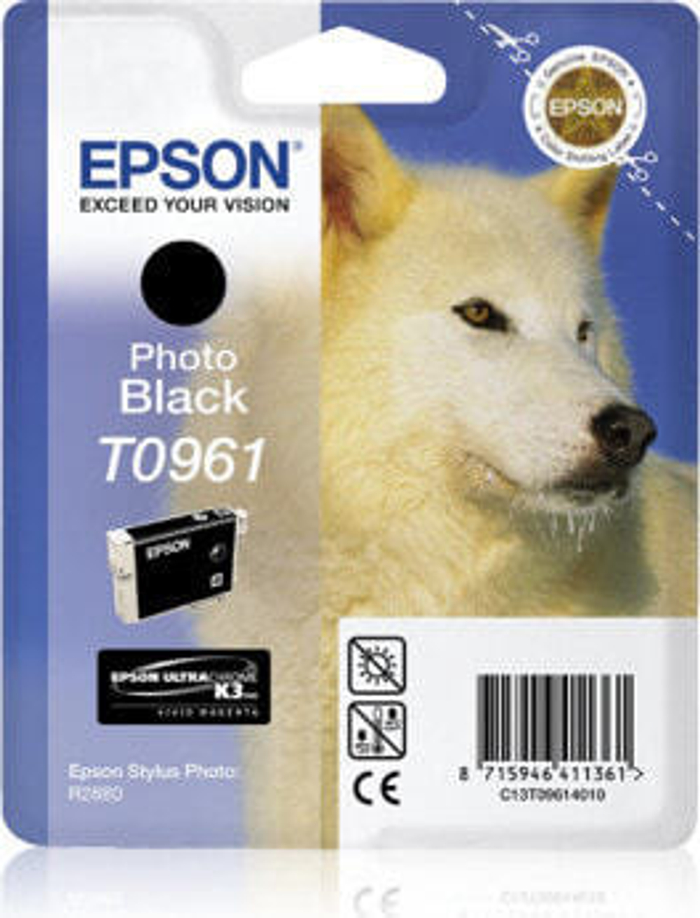 Epson Husky T0961 струйный картридж 1 шт Подлинный Фото черный C13T09614030