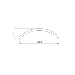 Экран ARH-KANT-H16-S Round Clear (Arlight, Пластик) 037235