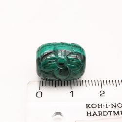 Бусина из натурального малахита