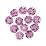 Бусины стекло ⌀6 мм, 12 шт, фиолетовый/amethyst, Preciosa 451-19-602