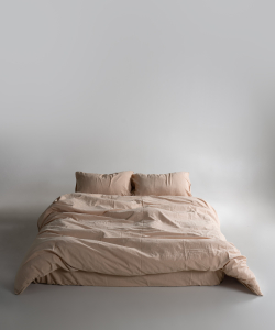 Lımasso КПБ 4 пр. Stonewashed Standart Akdeniz Bej пододеяльник 200*220, простынь 240*260, наволочки 50*70 2шт