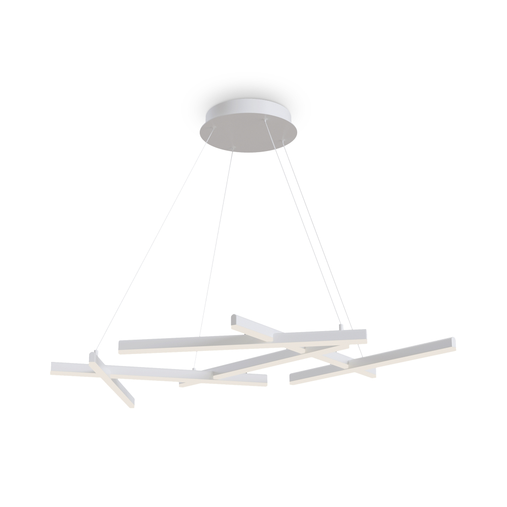 Подвесная светодиодная люстра Maytoni Line MOD016PL-L80WK