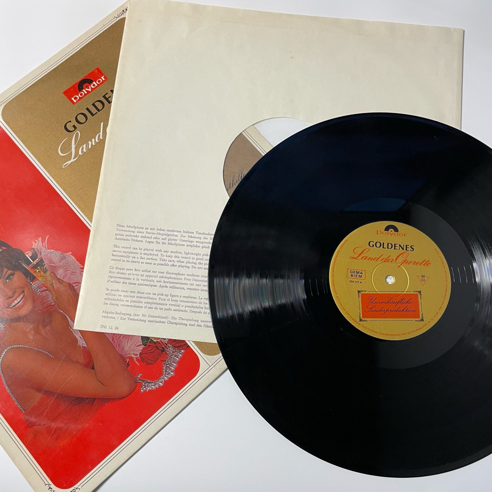 Винтажная виниловая пластинка LP Сборник Оперетт Goldenes Land Der Operette (Германия 1964)