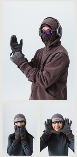 Перчатки Nothomme BlueMonte Fleece темно-серый