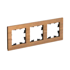 Рамка деревянная на 3 поста Systeme Electric AtlasDesign Nature Бамбук ATN353203