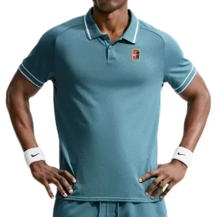 Теннисное поло Nike Court Heritage Tennis - smokey blue/smokey blue