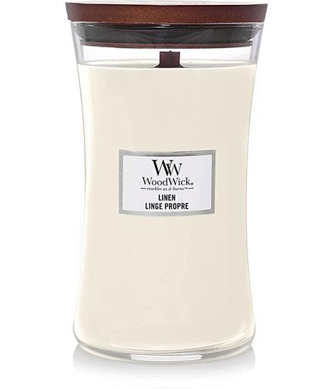Лен, ароматическая свеча, WoodWick