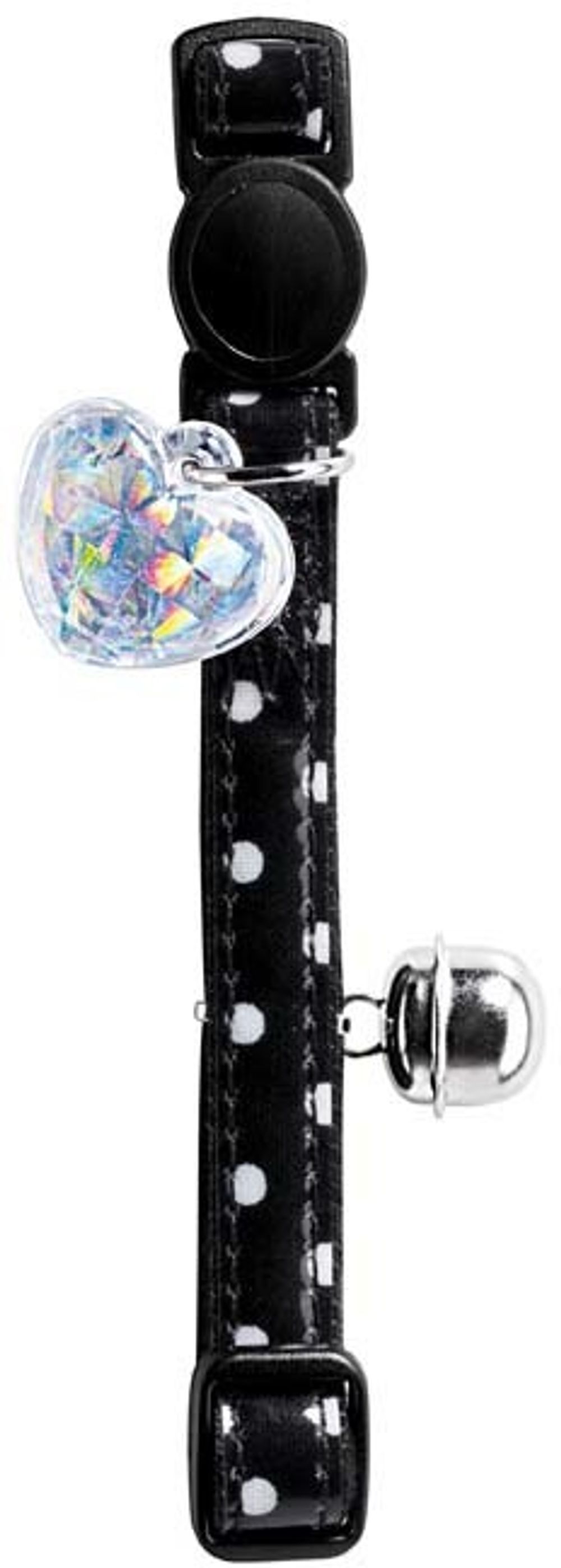 Ошейник для кошек черный в горошек, Hunter Smart Glossy Dots