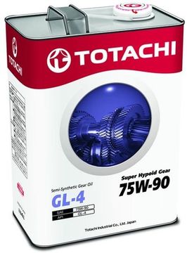 Super Hypoid Gear 75W-90 GL-4 TOTACHI масло трансмиссионное для МКПП  (4 Литра)