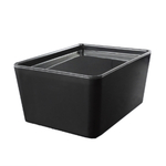 Контейнер ВЕРСА (VERSA) XS, 1,3 л. с крышкой, цвет прозрачный черный